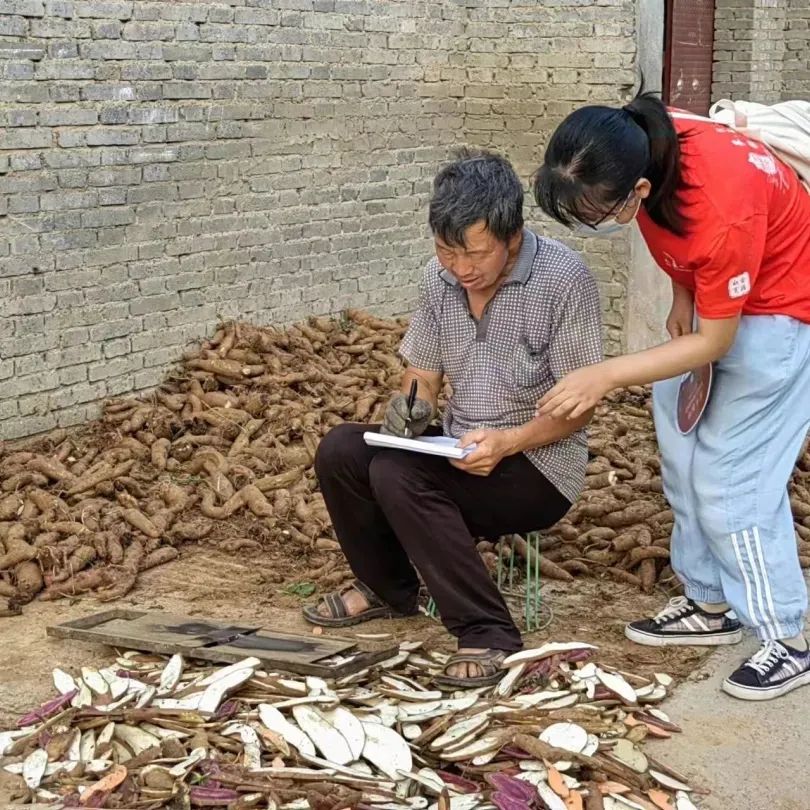 团队成员为村民讲解流行病防护知识